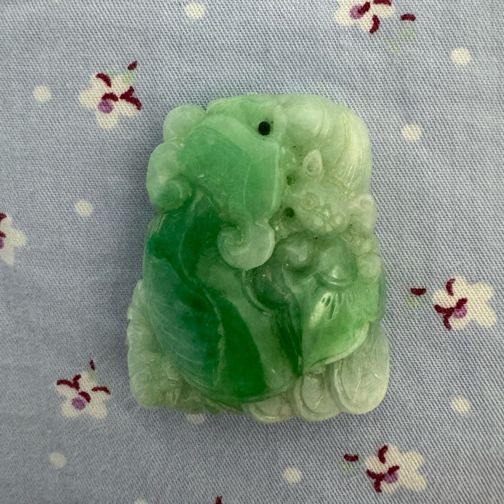 Large Ruyi Jade Prosperity Pendant